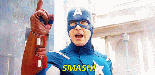 Captain America Point smash GIF (2)