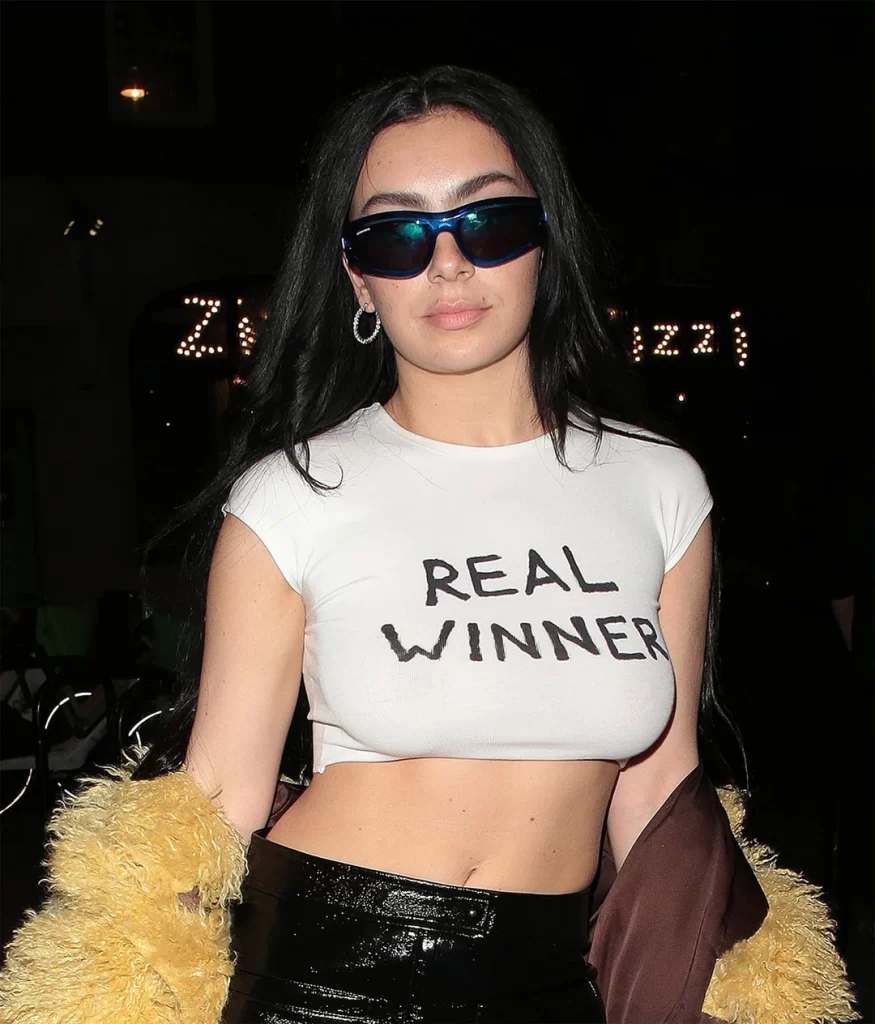 Charli XCX Real Winner crop top shirt