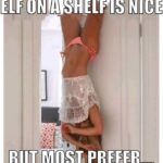Elf On A Shelf Is Nice But Most Prefer meme