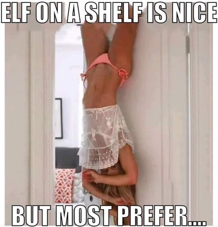 Elf On A Shelf Is Nice But Most Prefer meme