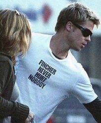 Fincher Never Hurt Nobody shirt Brad Pitt