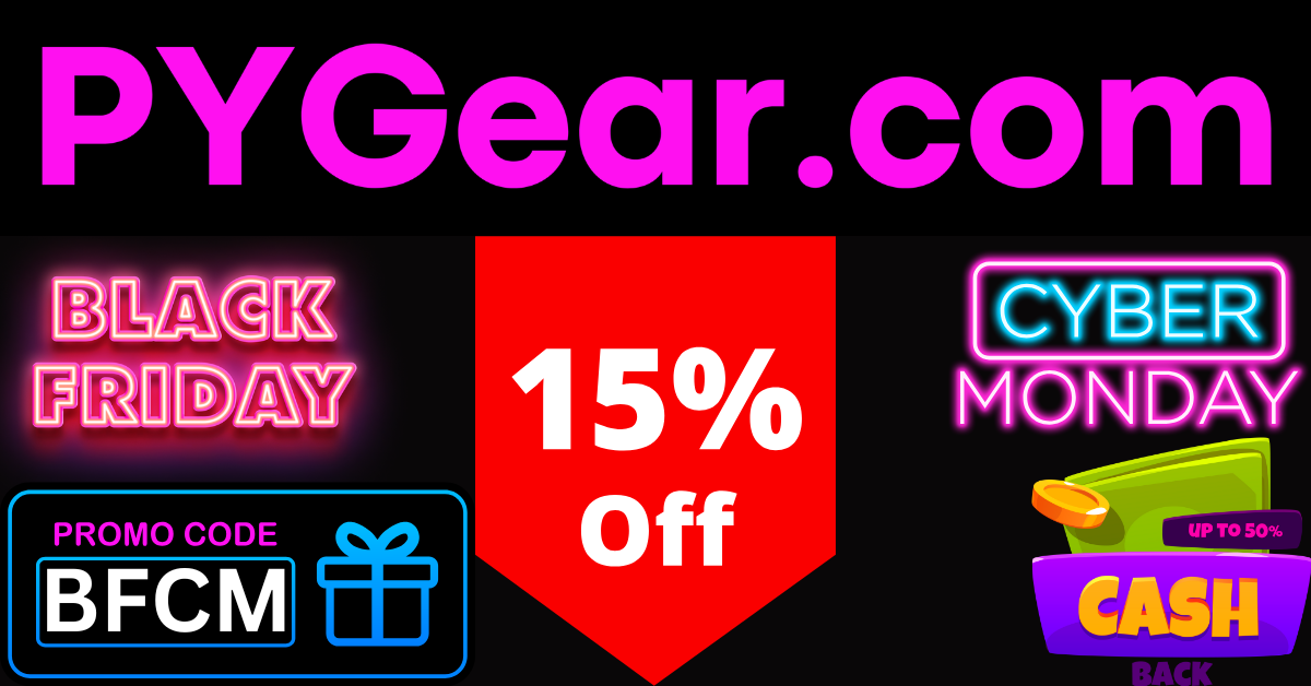 PYGear.com Black Friday Cyber Monday