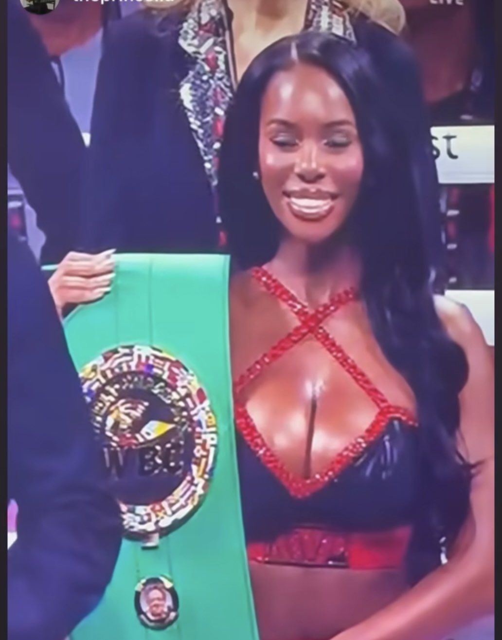 Paul vs Tyson Black ring girl name