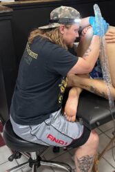 Tattooed Her Asshole