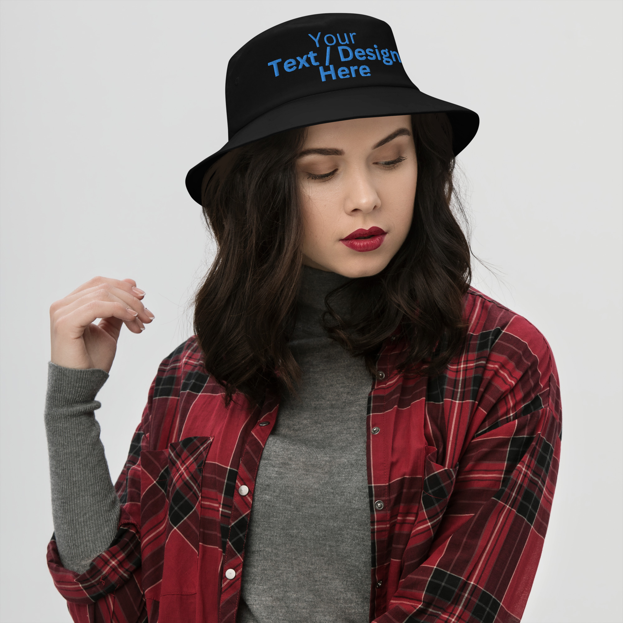 CUSTOM EMBROIDERED BUCKET HAT - We Do It For You - Image 4