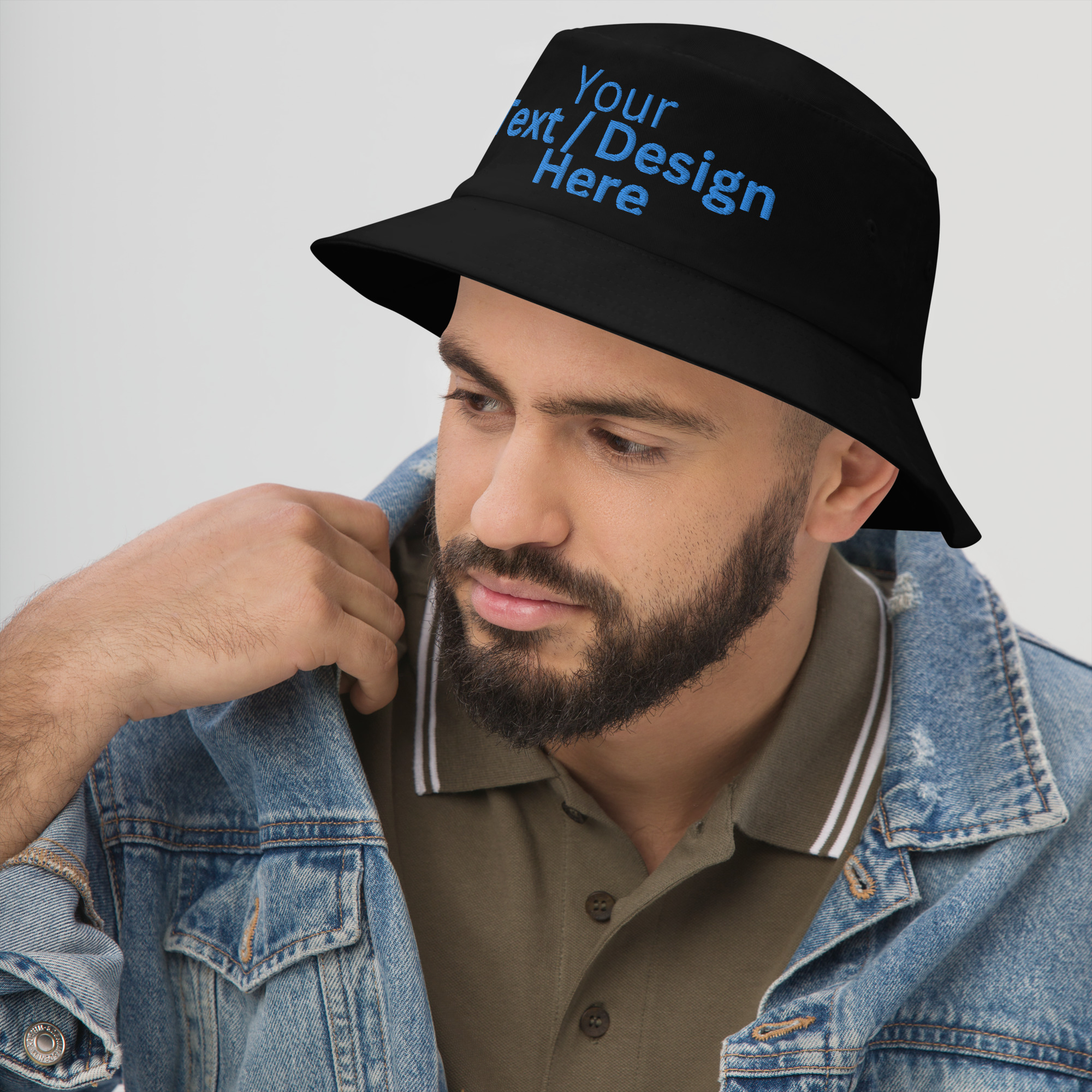 CUSTOM EMBROIDERED BUCKET HAT - We Do It For You - Image 3