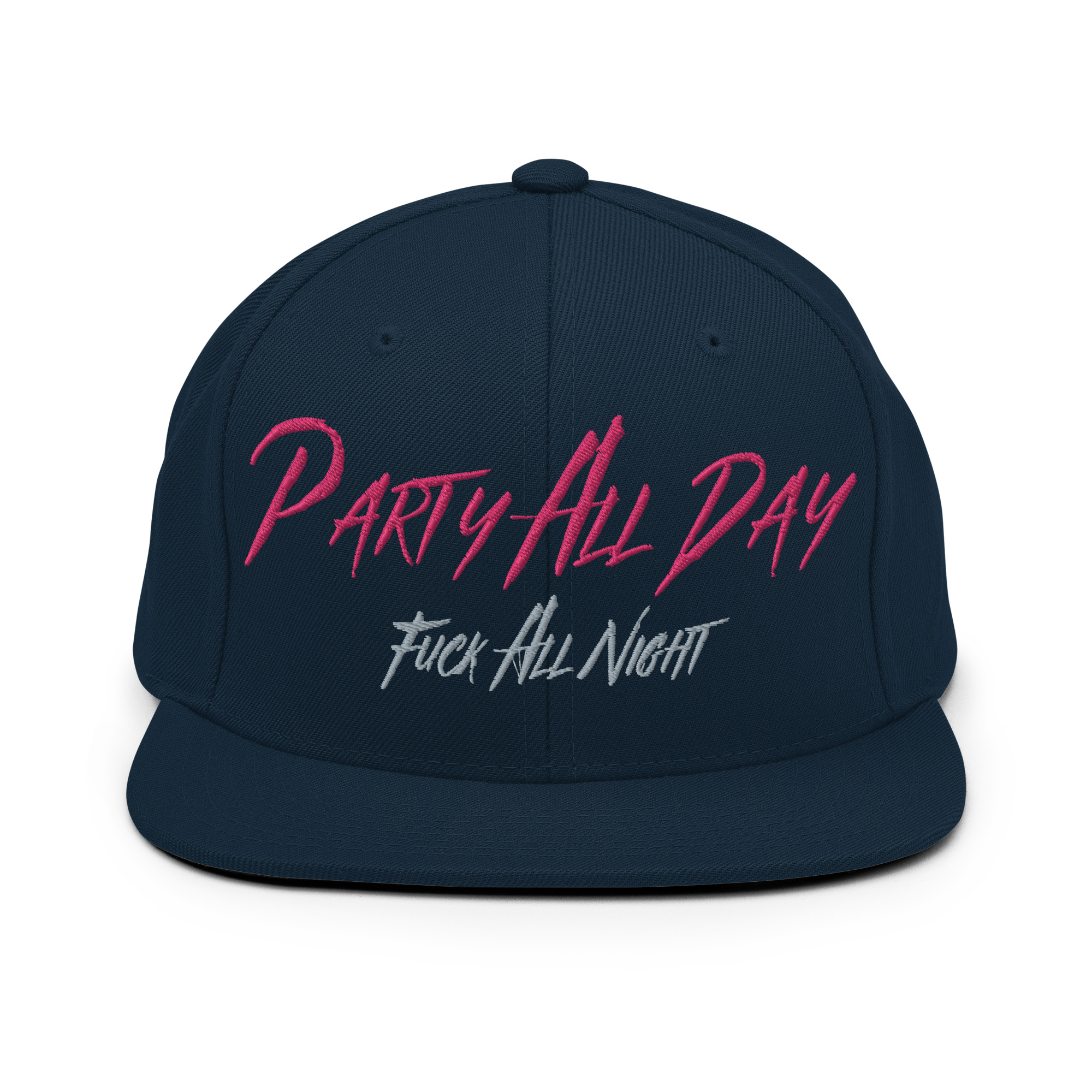Party All Day - Fuck All Night Embroidered Snapback Hat - Image 5