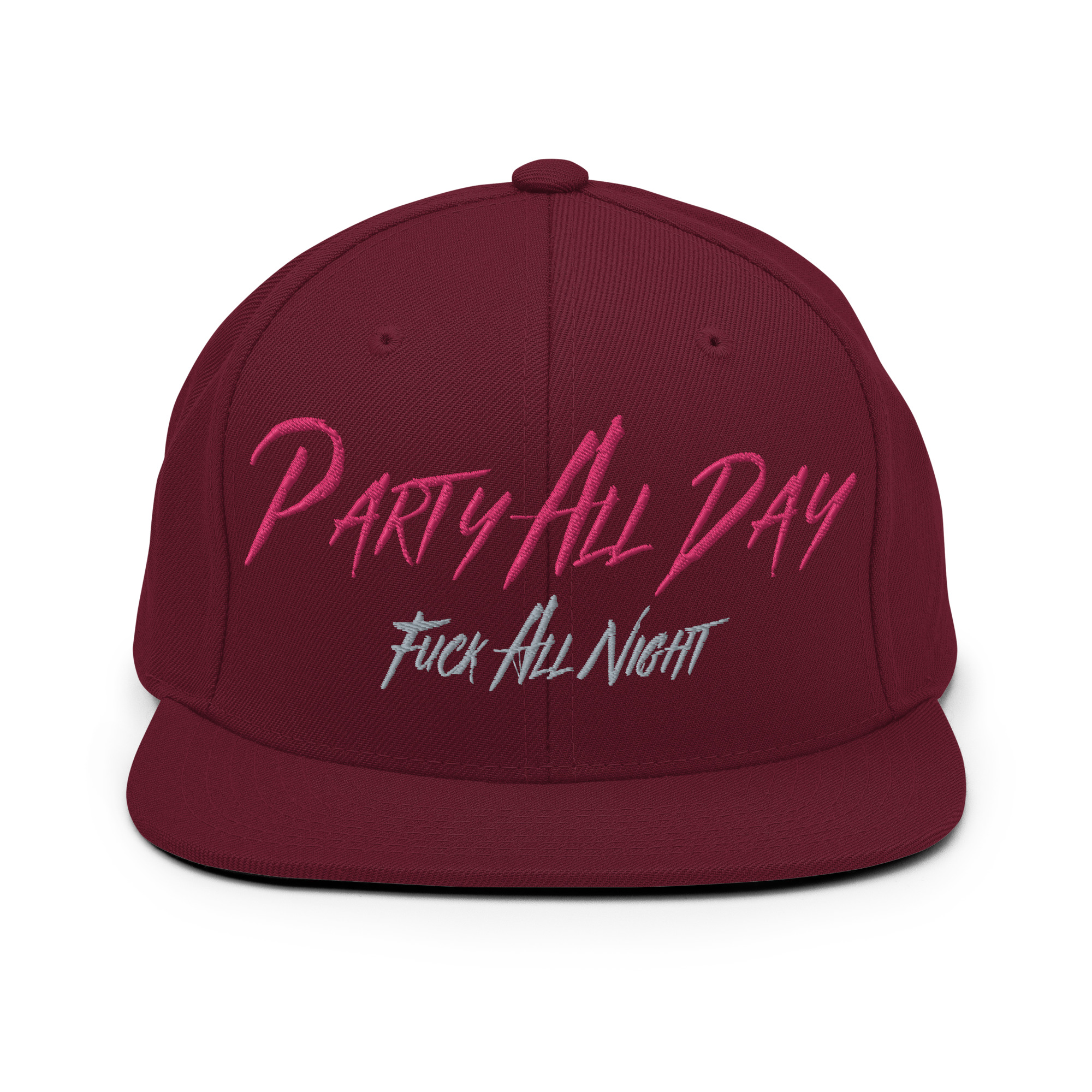 Party All Day - Fuck All Night Embroidered Snapback Hat - Image 10