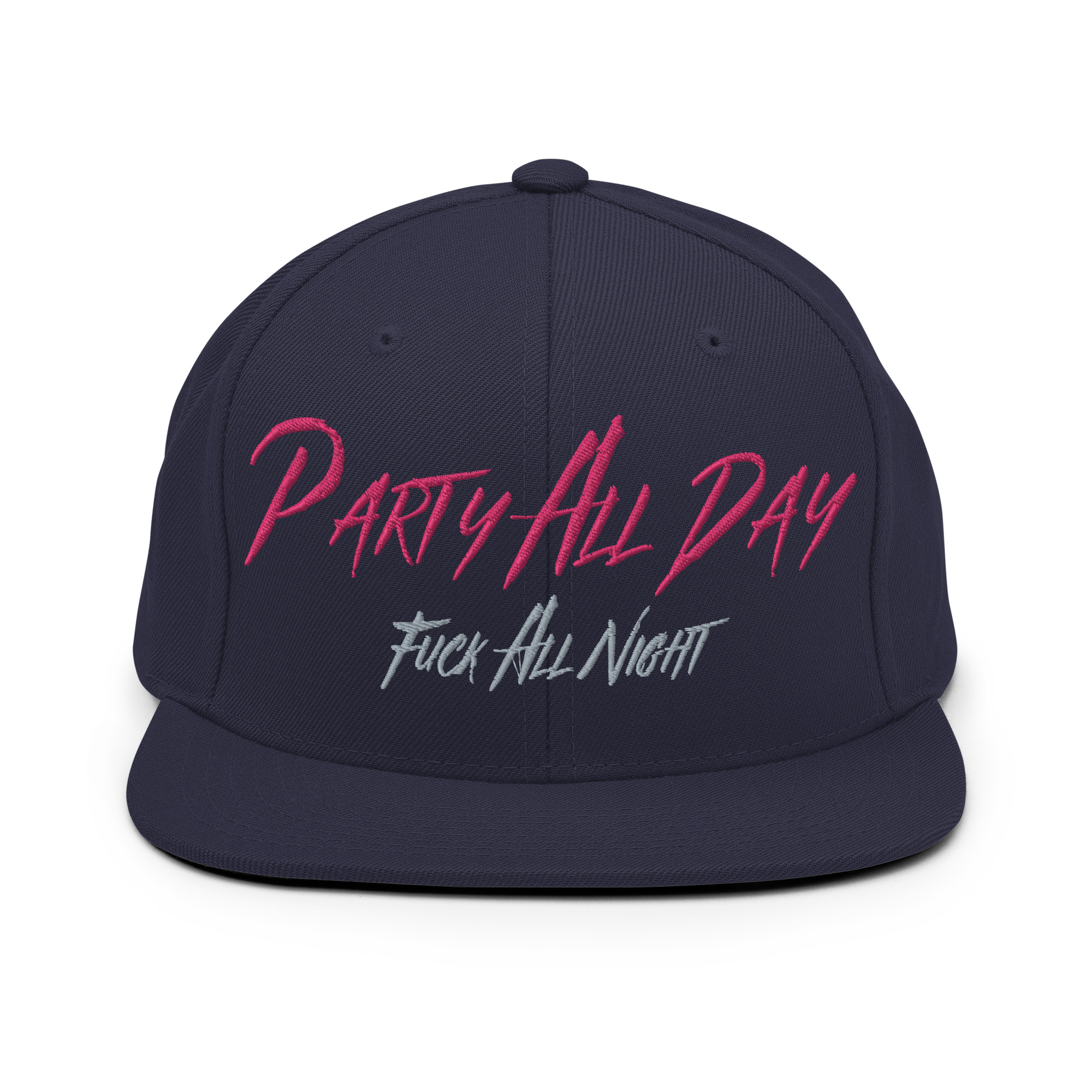 Party All Day - Fuck All Night Embroidered Snapback Hat - Image 12