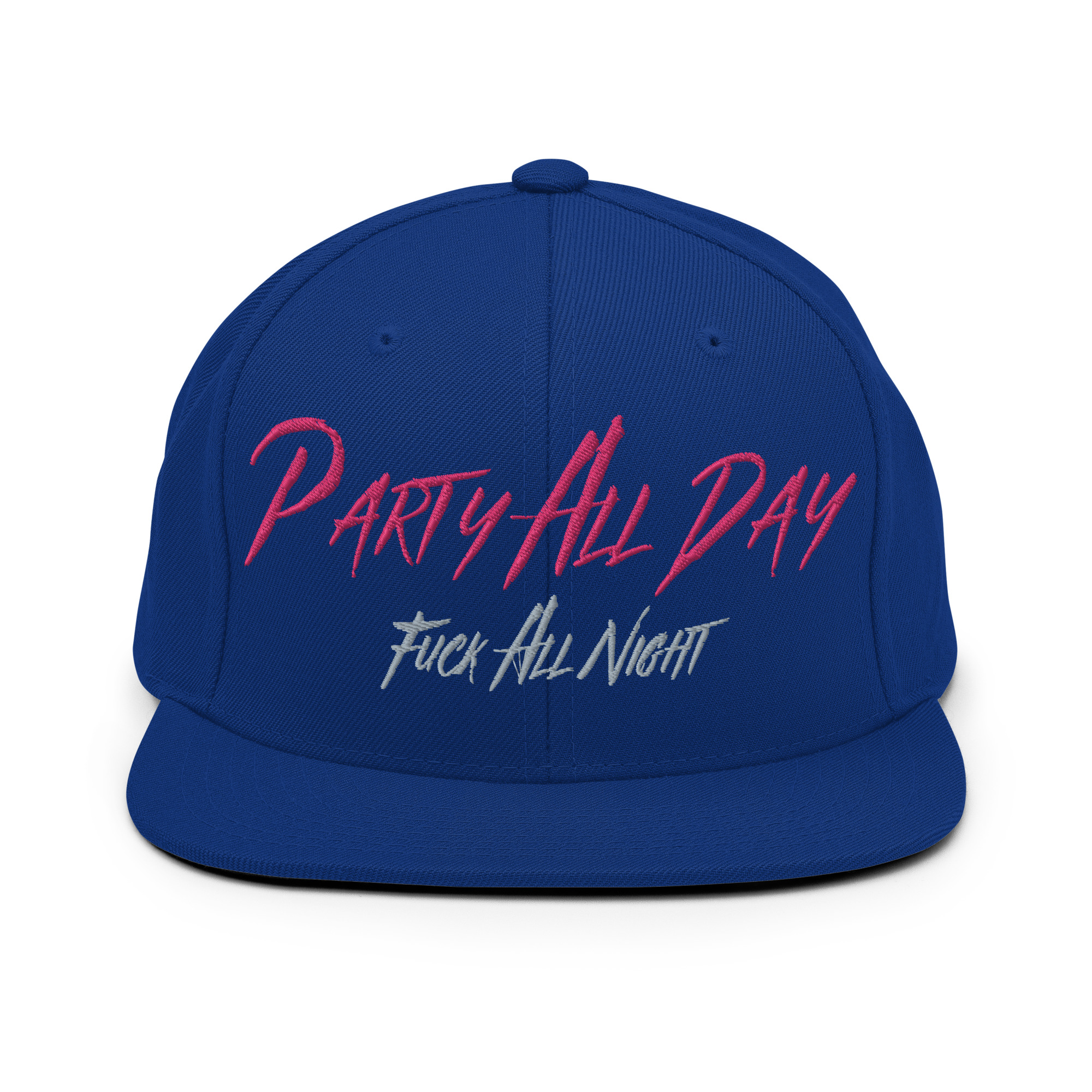 Party All Day - Fuck All Night Embroidered Snapback Hat - Image 11