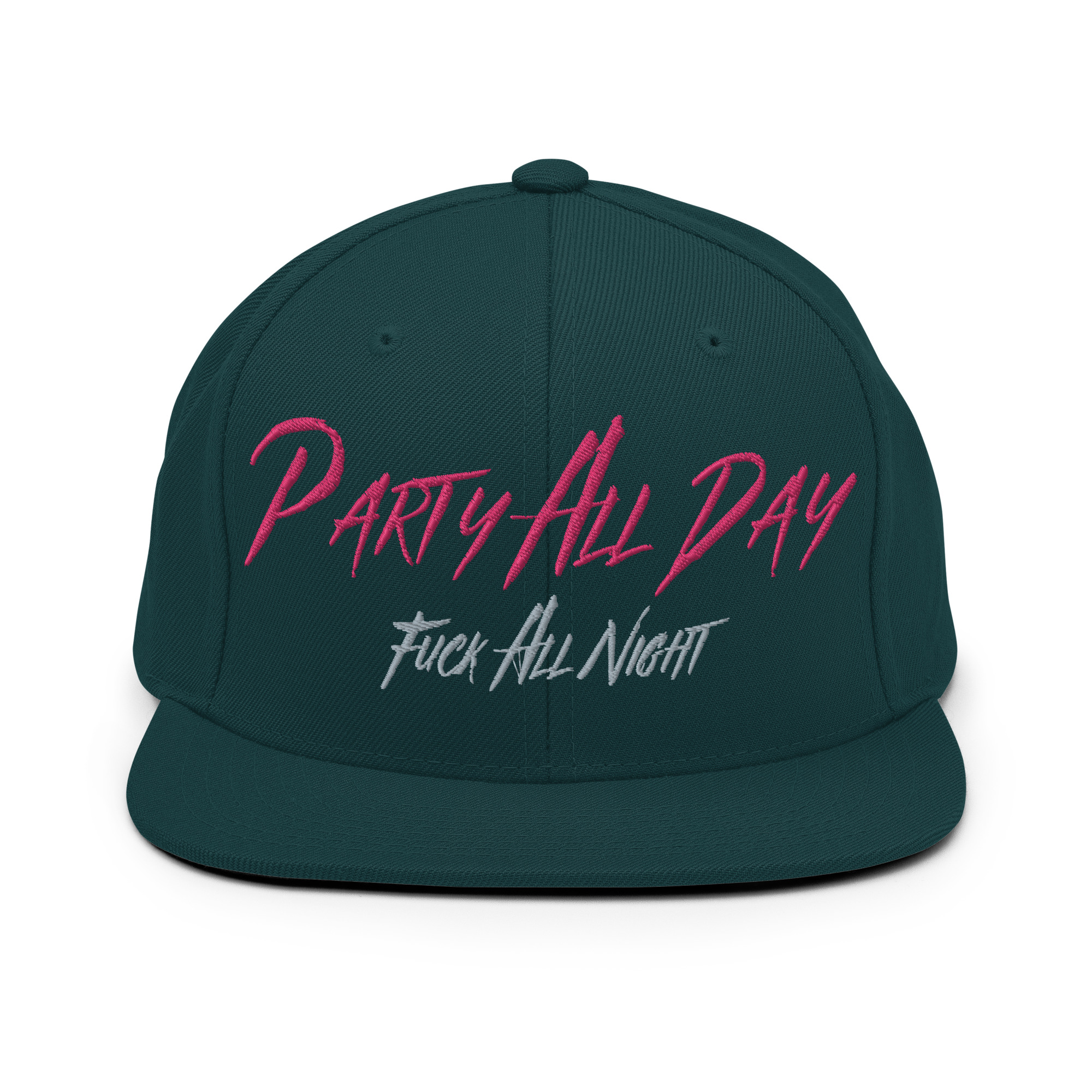 Party All Day - Fuck All Night Embroidered Snapback Hat - Image 14