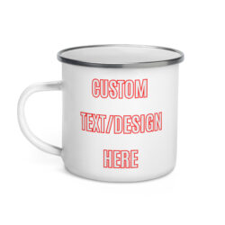 Personalized CUSTOM Enamel Camp Mug
