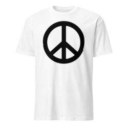 PEACE symbol (Black) Unisex T-Shirt