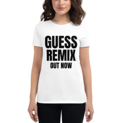 Victoria de Angelis GUESS REMIX Out Now women's t-shirt