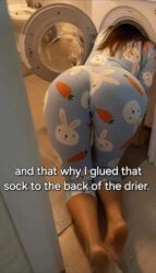 And that why I glued that sock to the back of the drier