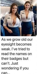 As we grow old our eyesight becomes weak I've tried to read the names on their badges but can't Just wondering if you can