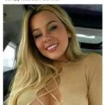 Bimbo passing her driving test