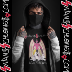 Tattooed Man wearing Satans Schlongs Colors