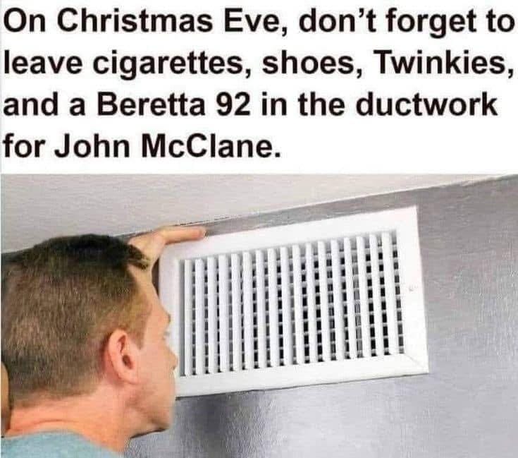 John McClane Christmas Eve meme