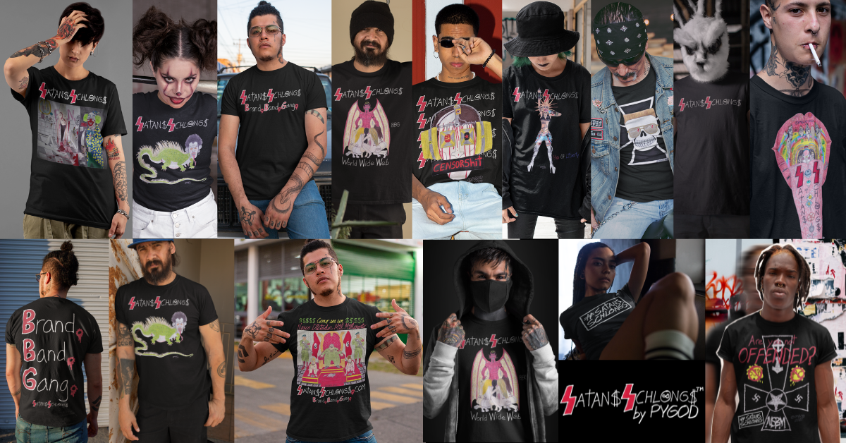 SATANS SCHLONGS Brand Band Gang (banner)