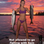 Showed the wife a photo of the fish that Sam and I caught_Not allowed to go fishing with Sam anymore