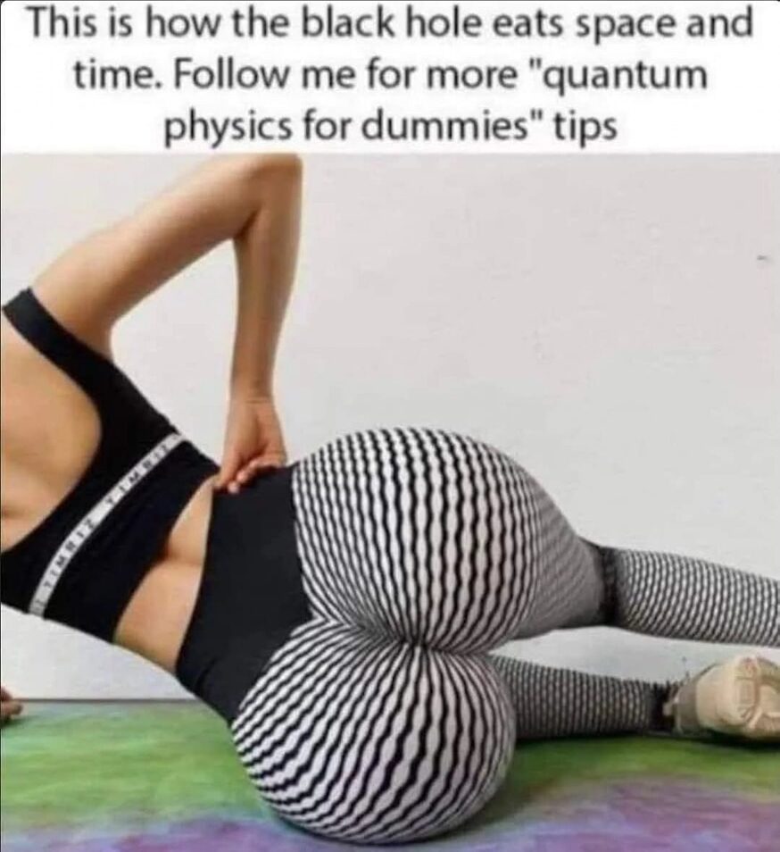 This is how the black hole eats space and time