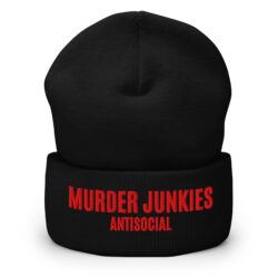 MURDER JUNKIES Antisocial Beanie (Embroidered)
