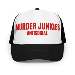 MURDER JUNKIES Antisocial Trucker Hat (Embroidered)