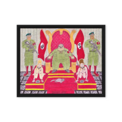 BILLIONAIRE NARCO-DICTATOR Framed Canvas Print (20″x16″) Ready to Hang