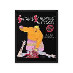 SLAUGHTERSPORT Kid Framed Canvas Print (16″x20″) Ready to Hang