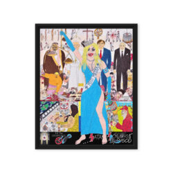 SATANS SCHLONGS by PYGOD (2021, Exhibition 2) Framed Canvas Print (16″x20″) Ready to Hang