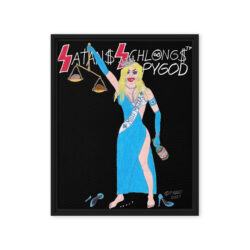 MISS MEDIA Framed Canvas Print (16″x20″) Ready to Hang