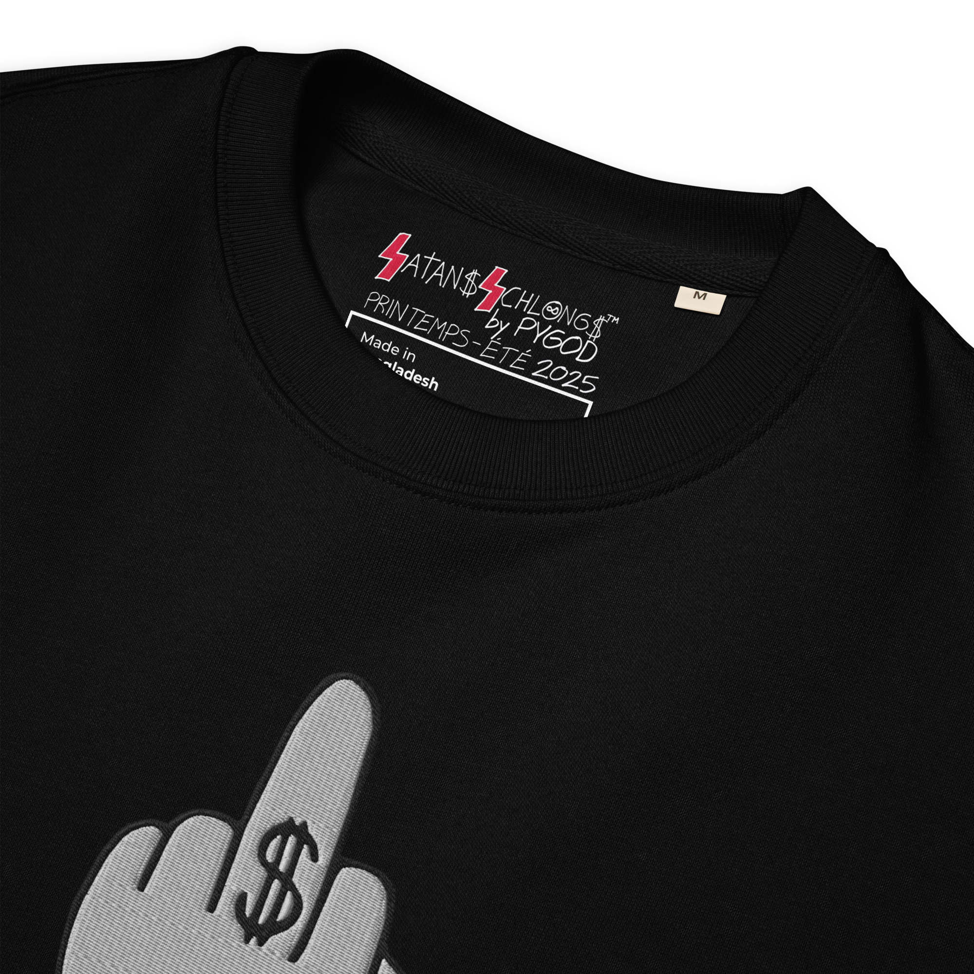FUCK YOU MONEY SWEATSHIRT | Unisex PREMIUM QUALITY 100% ORGANIC + Vibrant Embroidery - Image 5