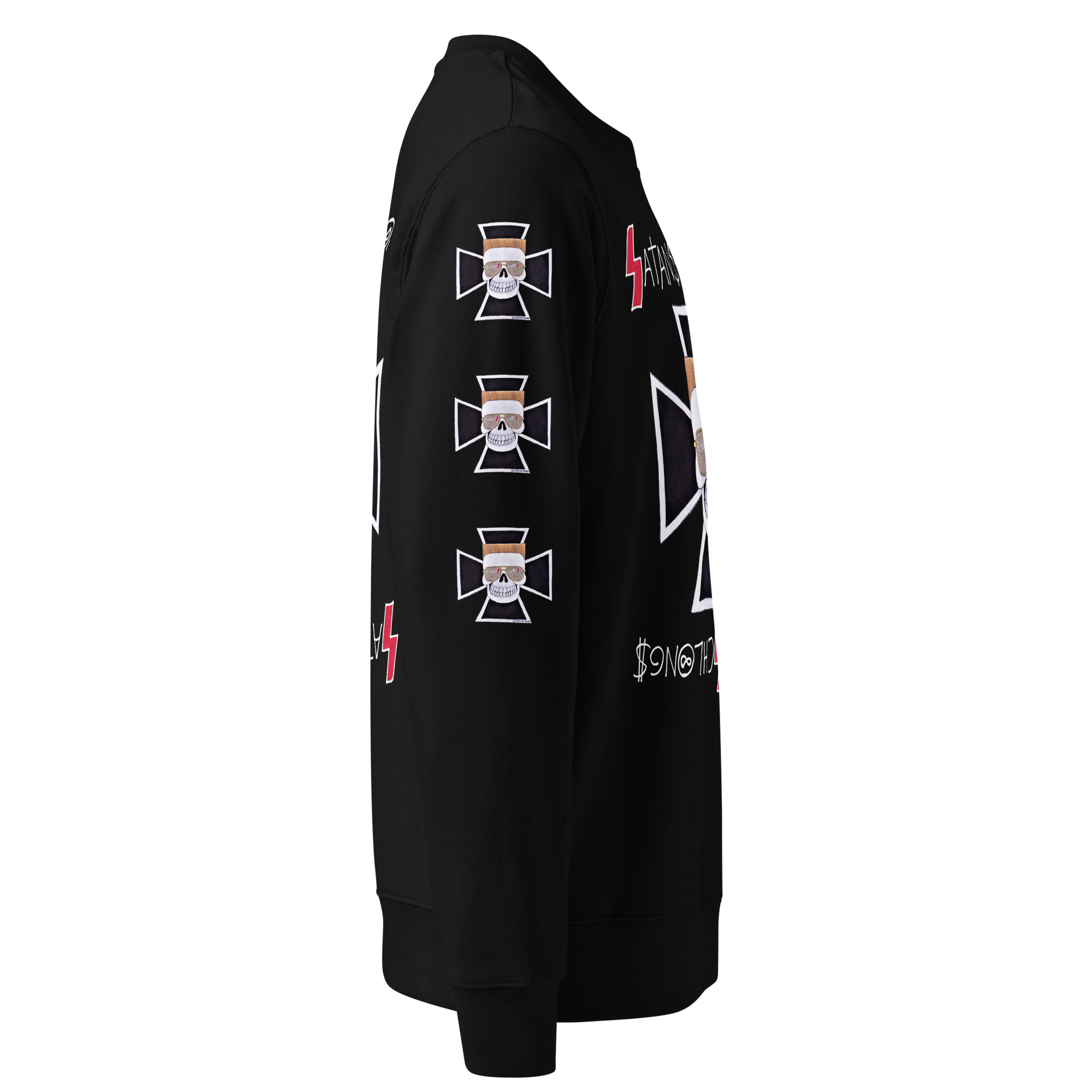 SATANS SCHLONGS Iron Cross Sweatshirt | Unisex PREMIUM 100% ORGANIC Sweatshirt (S-2XL) - Image 4