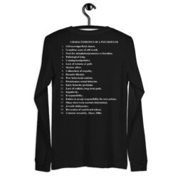 PSYCHOPATH Checklist Long Sleeve Shirt