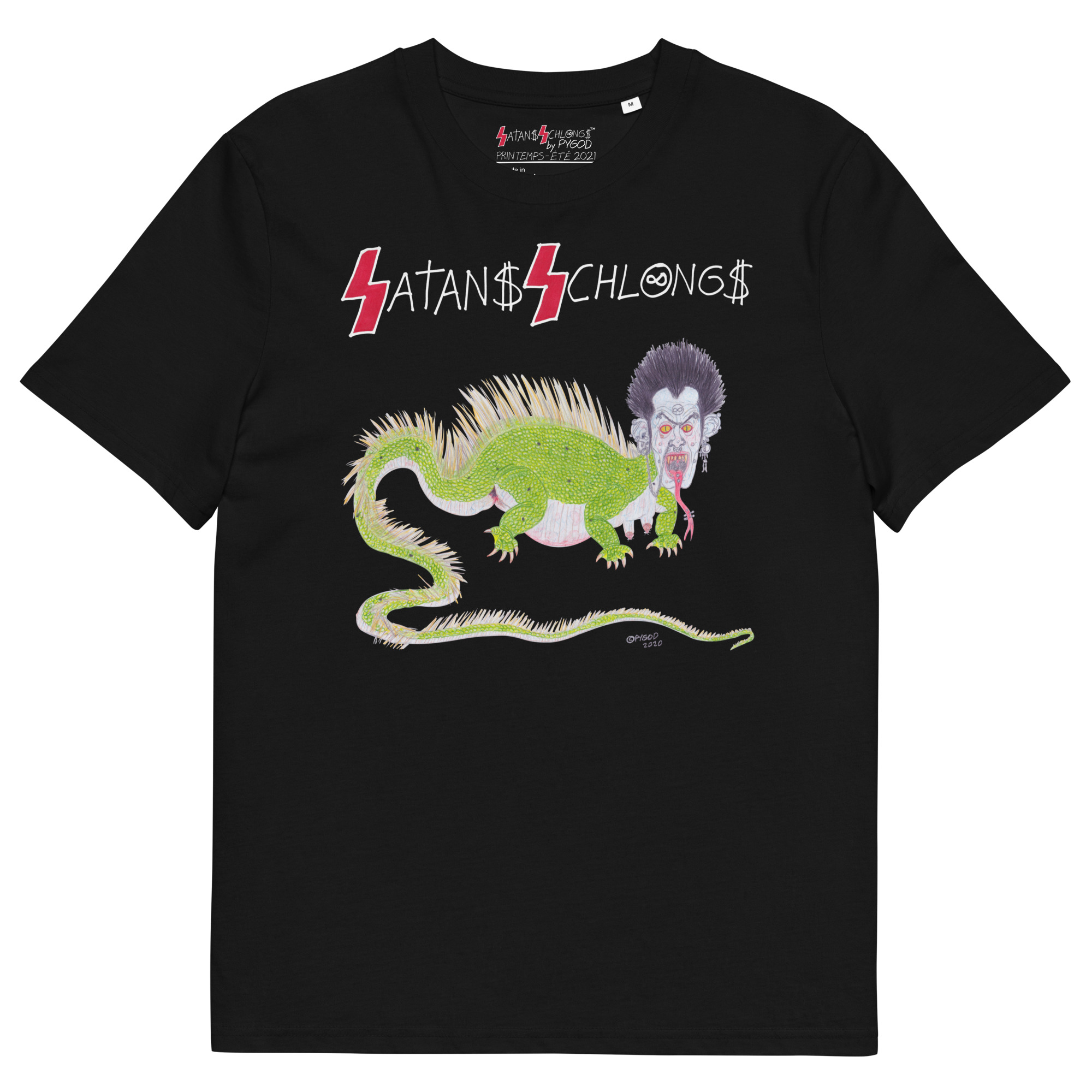 Lizard Man 2020 (SATANS SCHLONGS) Unisex PREMIUM 100% ORGANIC T-Shirt (S-5XL) - Image 7