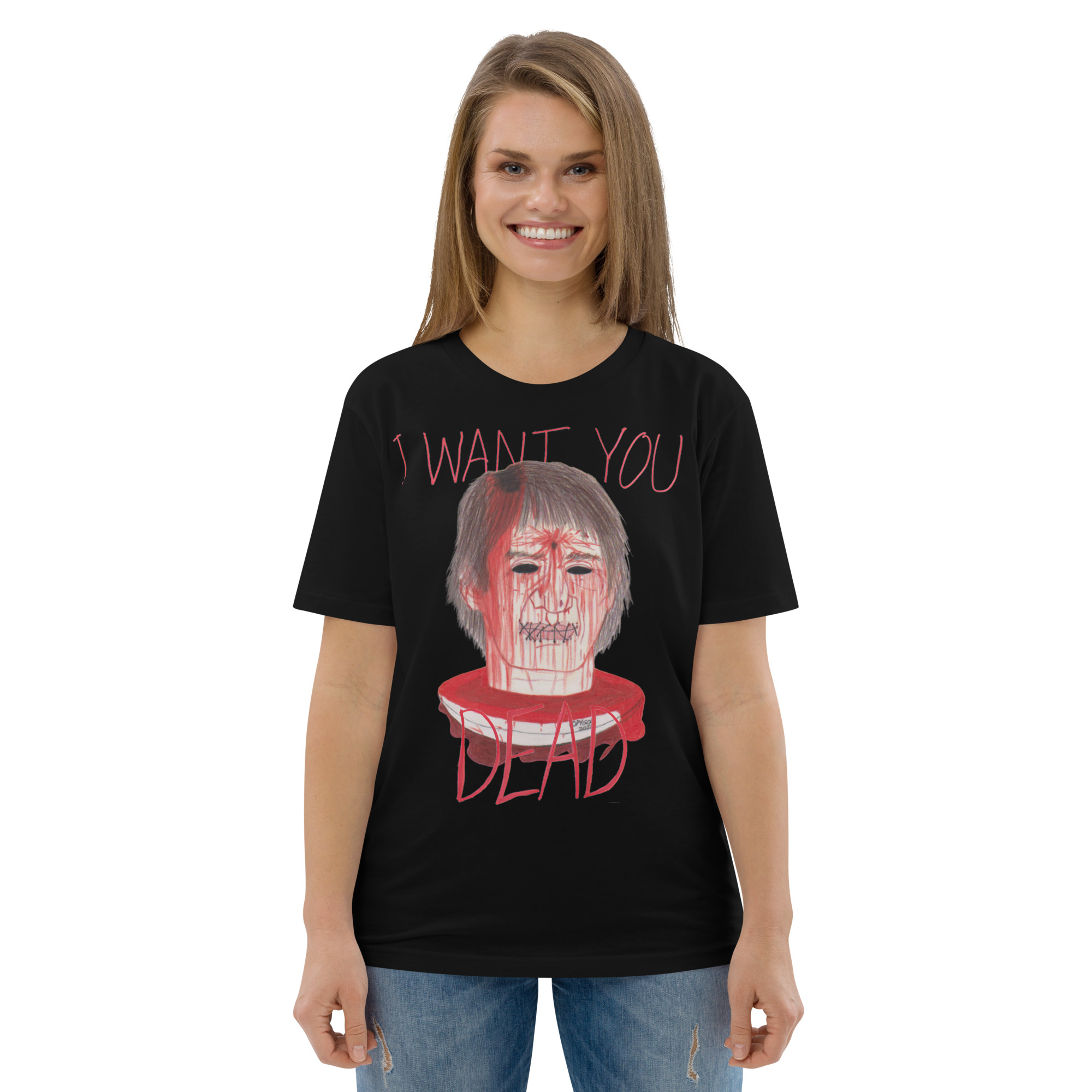 HATE - I Want You DEAD Unisex PREMIUM 100% ORGANIC T-Shirt (S-5XL) - Image 7