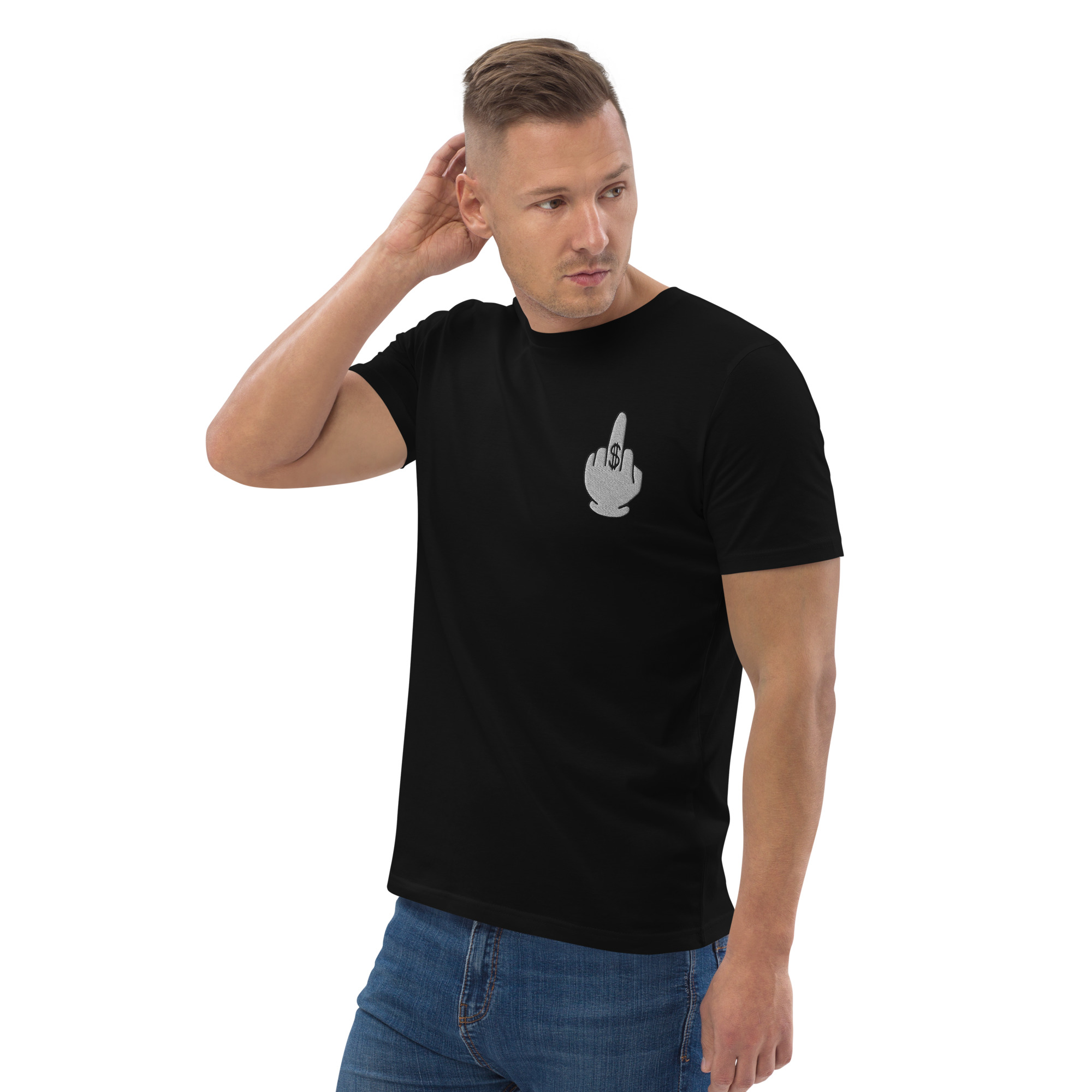 FUCK YOU MONEY Embroidered Unisex PREMIUM 100% ORGANIC T-Shirt (S-5XL) - Image 9