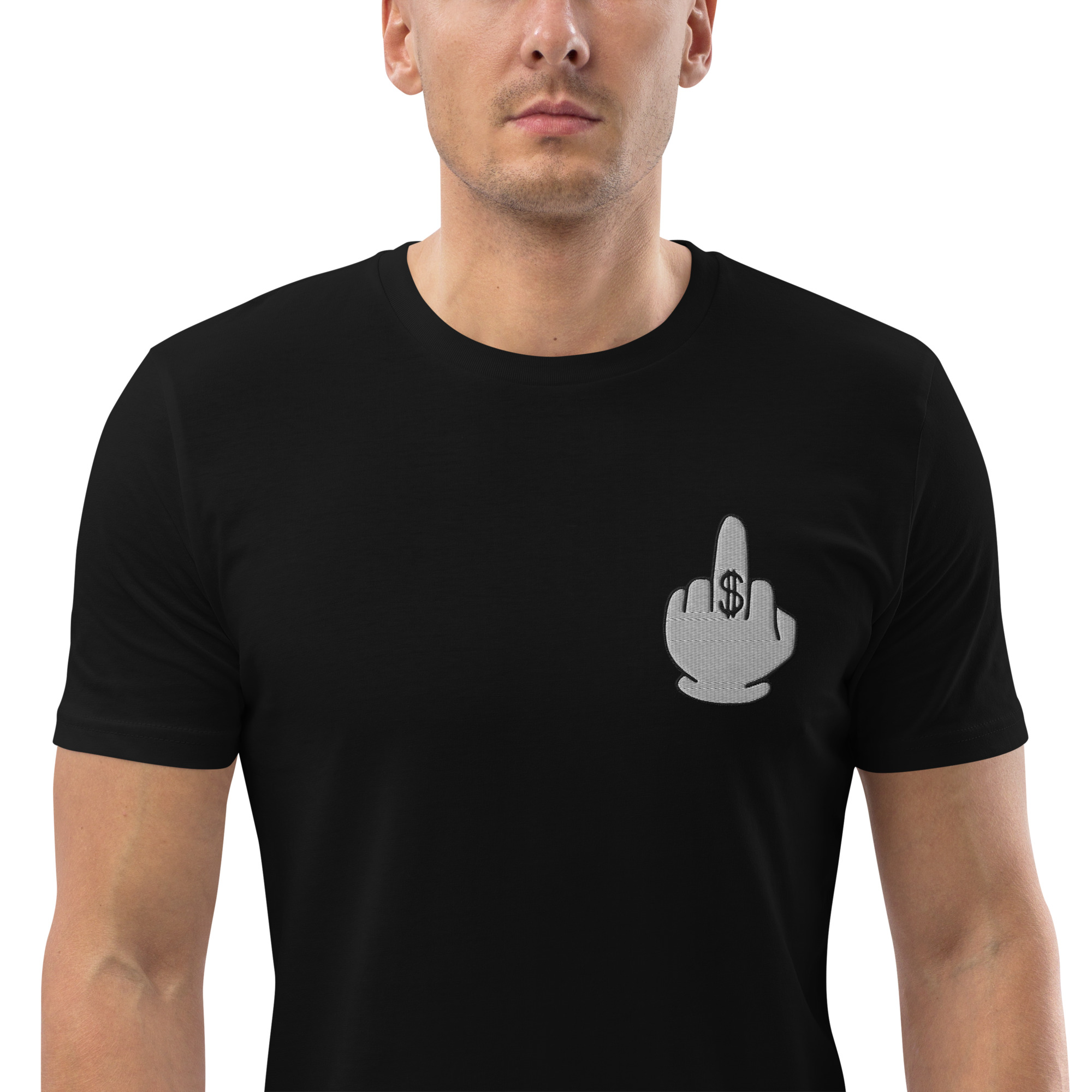 FUCK YOU MONEY Embroidered Unisex PREMIUM 100% ORGANIC T-Shirt (S-5XL) - Image 3