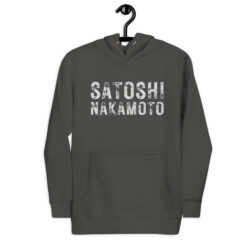 SATOSHI NAKAMOTO (distressed) Hoodie