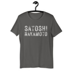 SATOSHI NAKAMOTO (distressed) T-Shirt