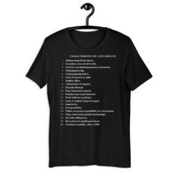 PSYCHOPATH Checklist T-Shirt