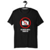 NO SOCIAL MEDIA THANK YOU - No Photo Icon Black T-Shirt