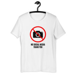 NO SOCIAL MEDIA THANK YOU - No Photo Icon T-Shirt
