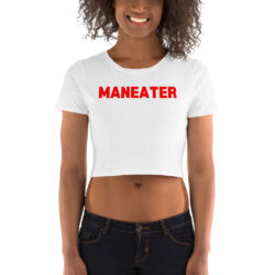 MANEATER (IN RED LETTERS) Crop Top