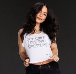 Actress Vanessa Hudgens 'HOT GIRLS LOVE PRO WRESTLING' shirt