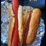 Costco hotdog vs Five Guys hot dog