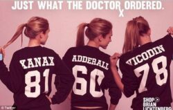 Xanax Adderall Vicodin Prescription Pills shirts