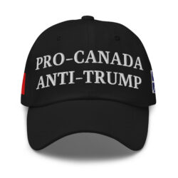 PRO-CANADA ANTI-TRUMP Hat | NEWFOUNDLAND & Canadian Flags
