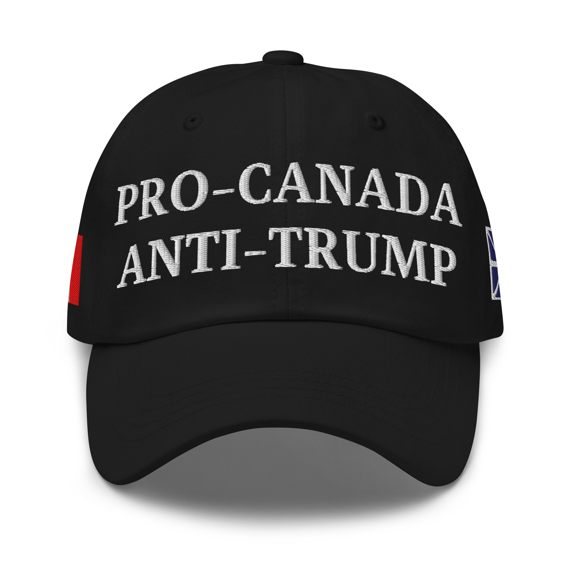 PRO-CANADA ANTI-TRUMP Hat | NEWFOUNDLAND & Canadian Flags